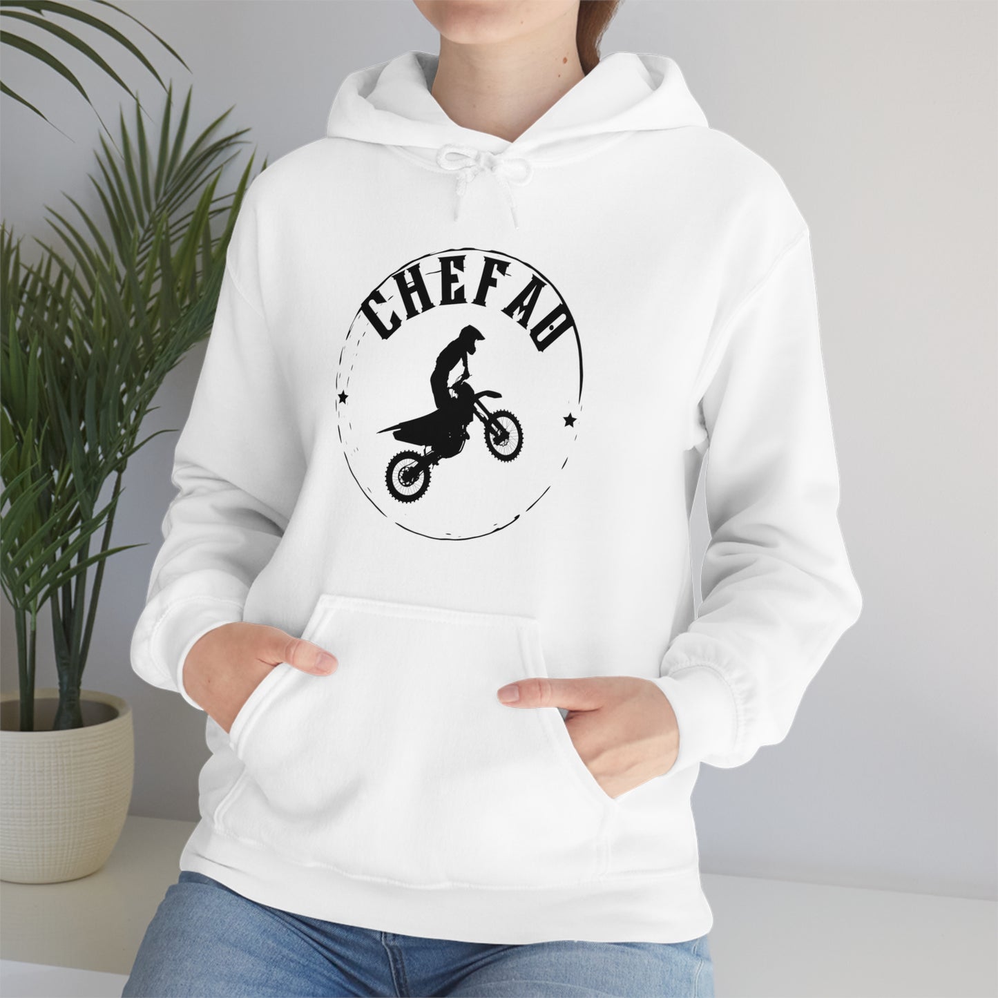 Chefao Motorcross I, Unisex Heavy Blend Hooded Sweatshirt