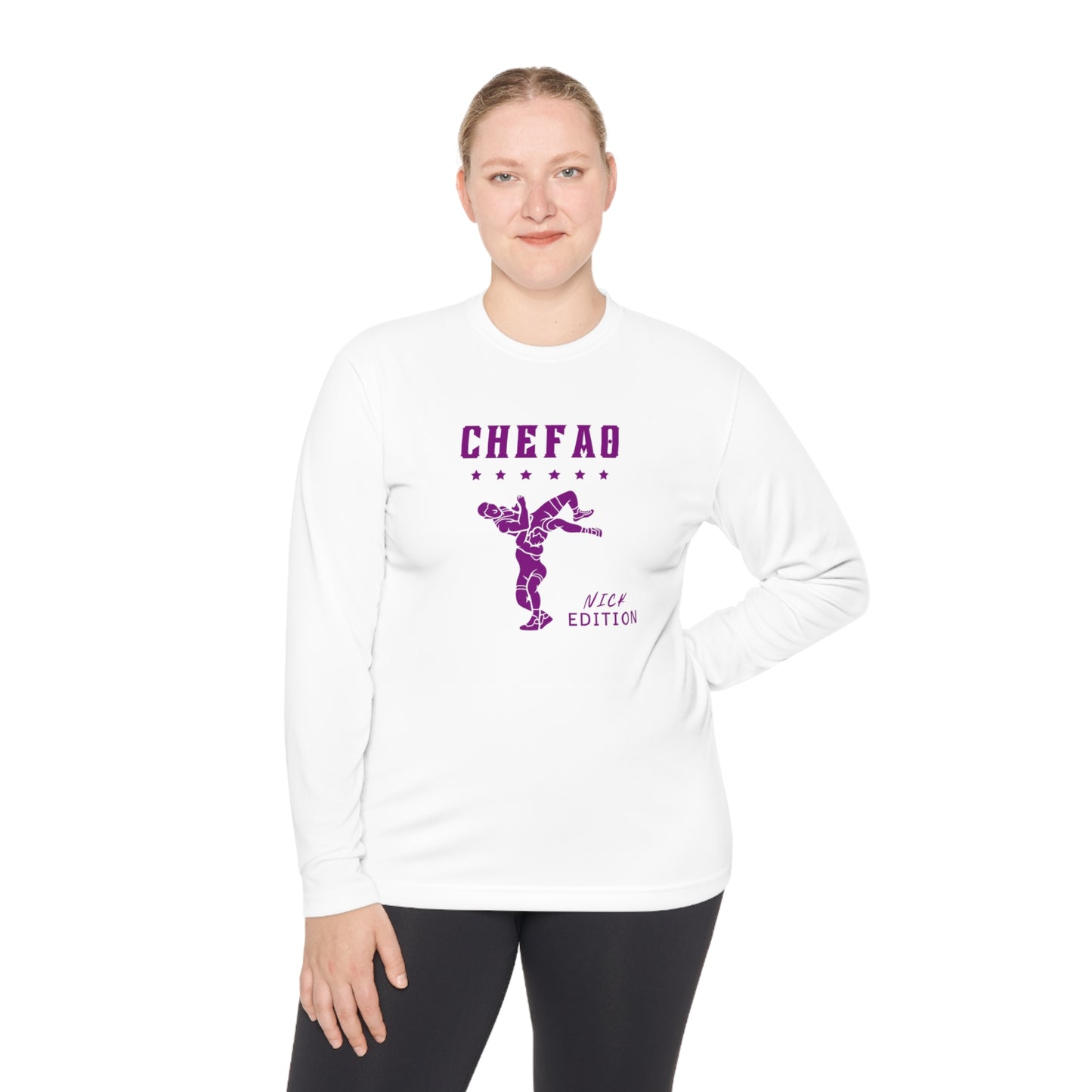 Chefao Wrestling The Nick Edition I, Unisex Lightweight Long Sleeve Tee