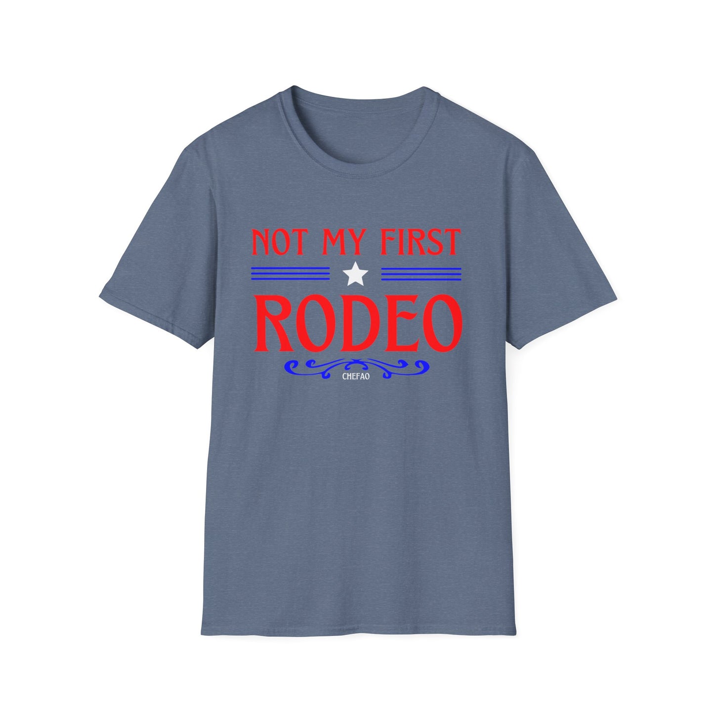 Not My First Rodeo, Unisex Softstyle T-Shirt