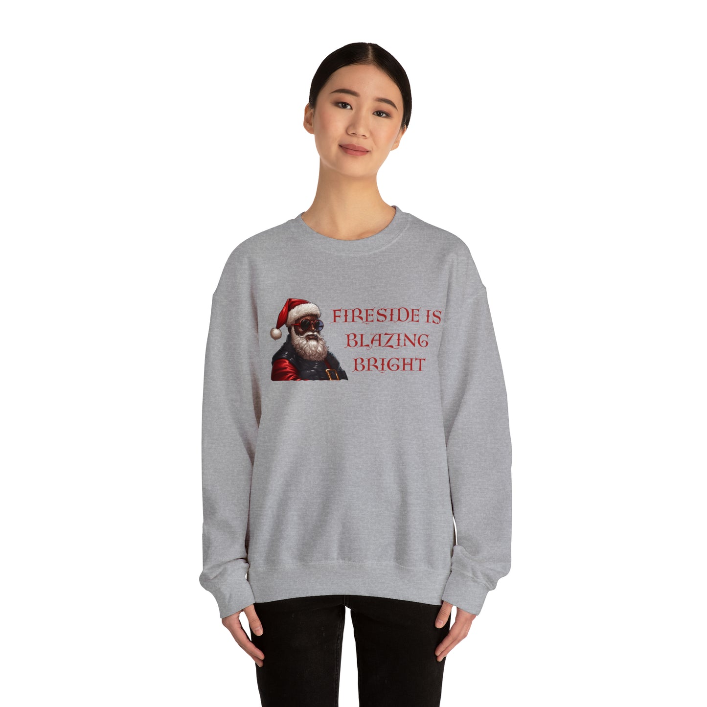 Fireside is Blazing Bright, Unisex Heavy Blend Crewneck Sweatshirt