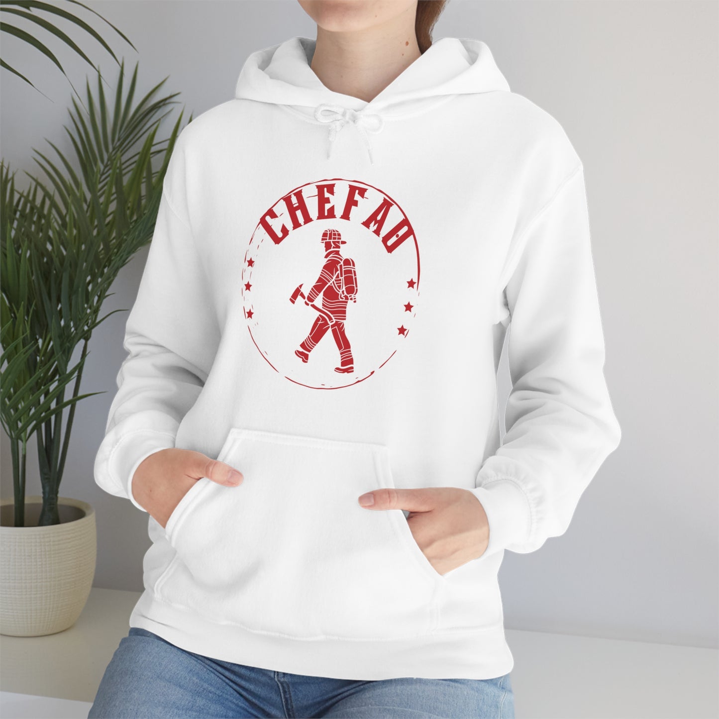 Chefao Fire I, Unisex Heavy Blend Hooded Sweatshirt