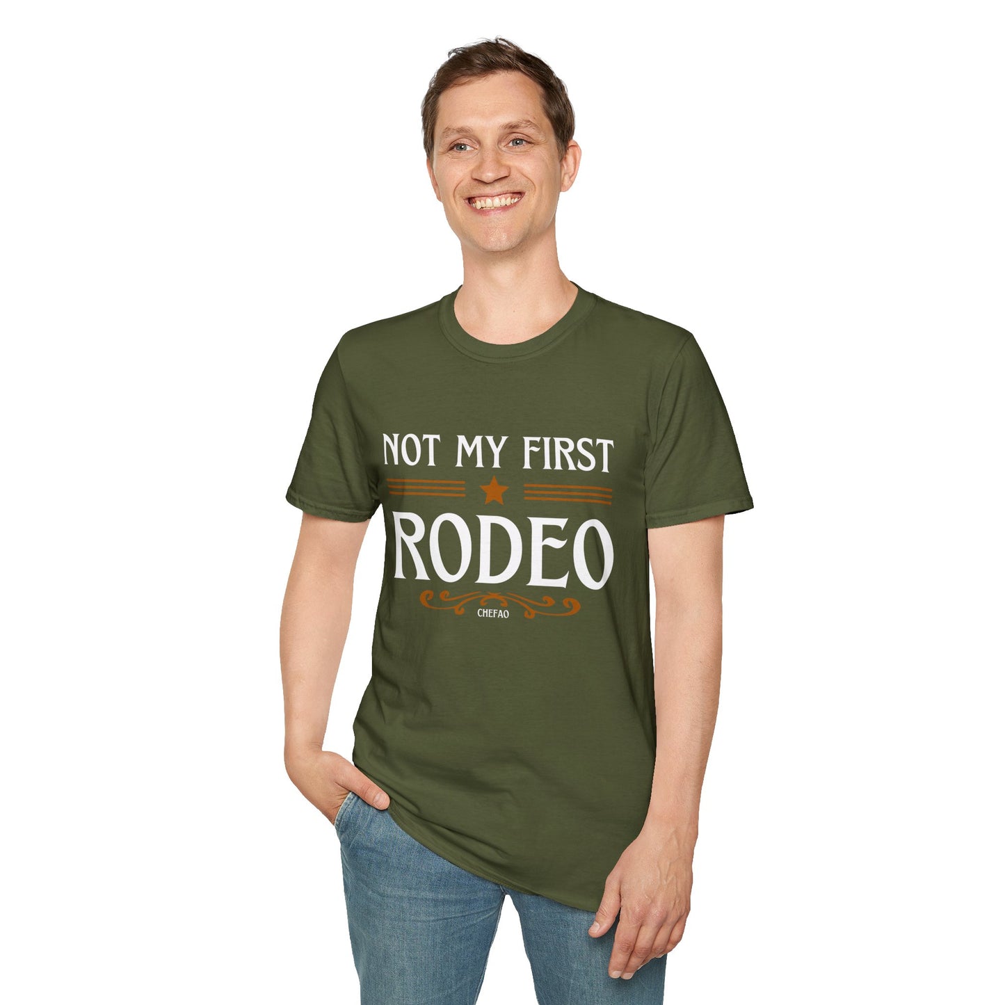 Not My First Rodeo, Unisex Softstyle T-Shirt