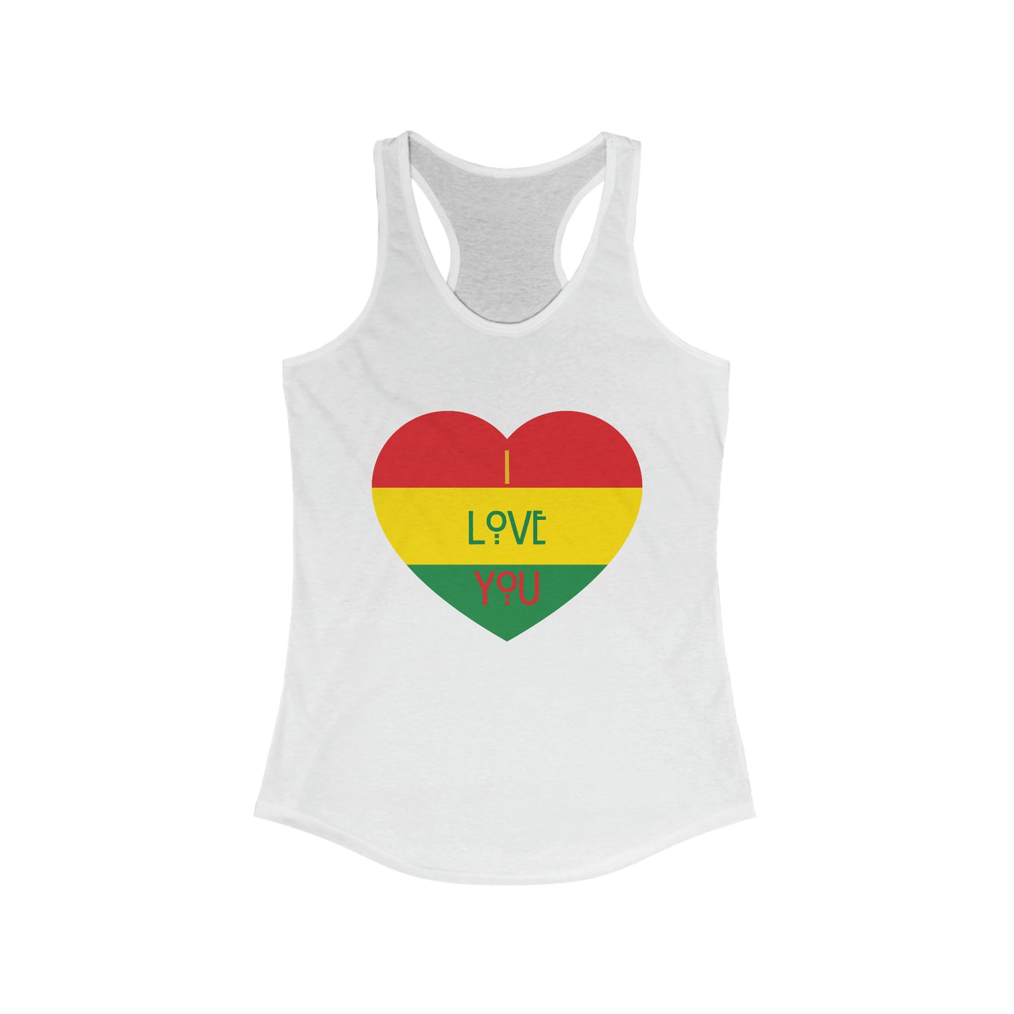 Chefao I Love You I, Women's Ideal Racerback Tank