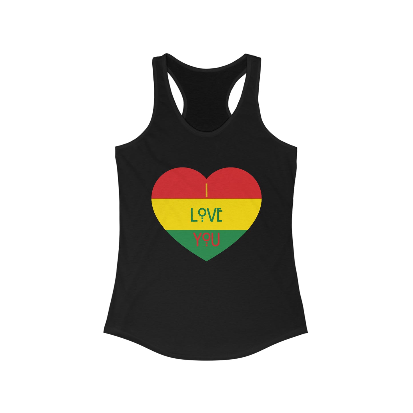 Chefao I Love You I, Women's Ideal Racerback Tank