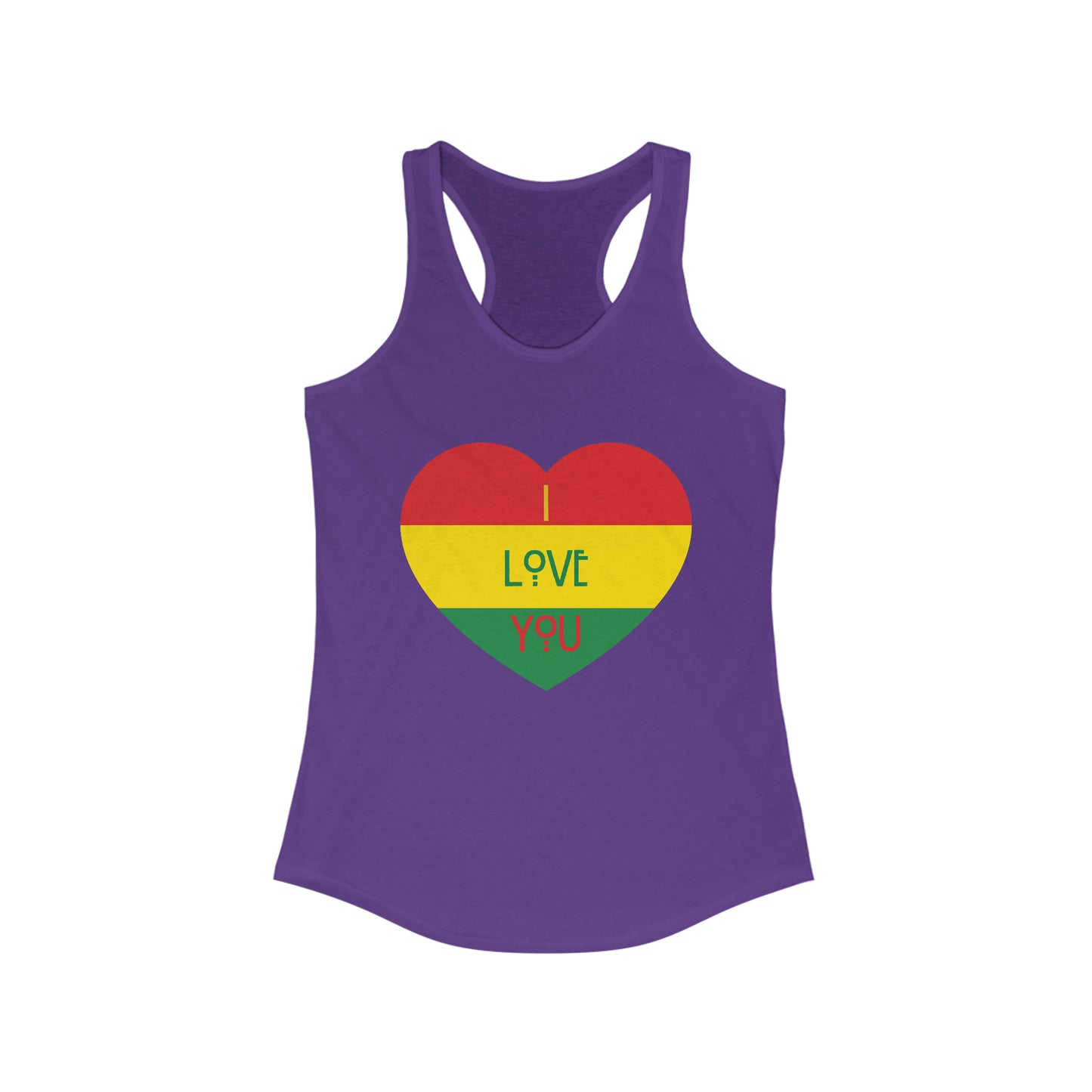 Chefao I Love You I, Women's Ideal Racerback Tank