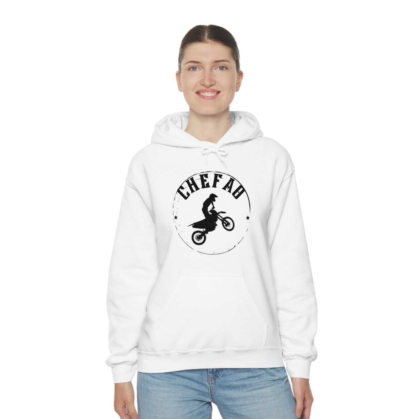 Chefao Motorcross I, Unisex Heavy Blend Hooded Sweatshirt