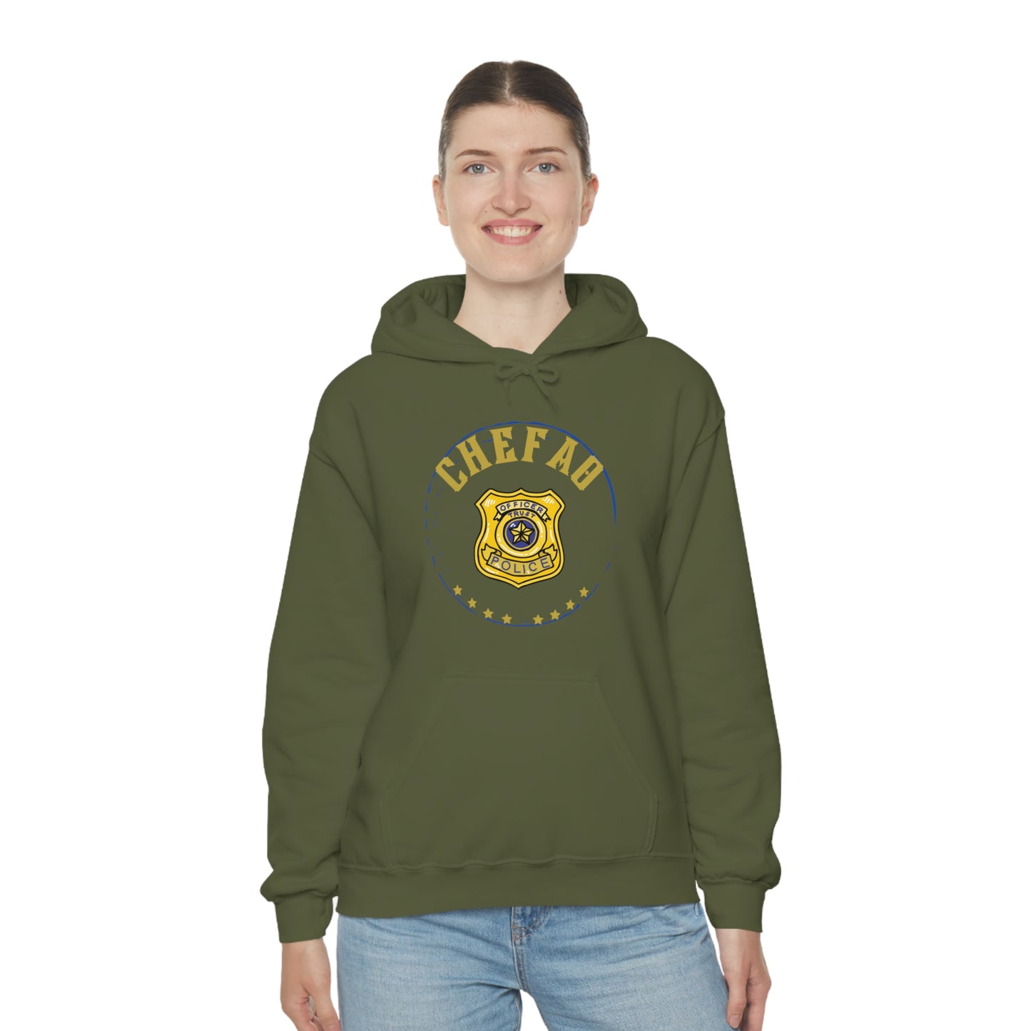 Chefao Police I, Unisex Heavy Blend Hooded Sweatshirt