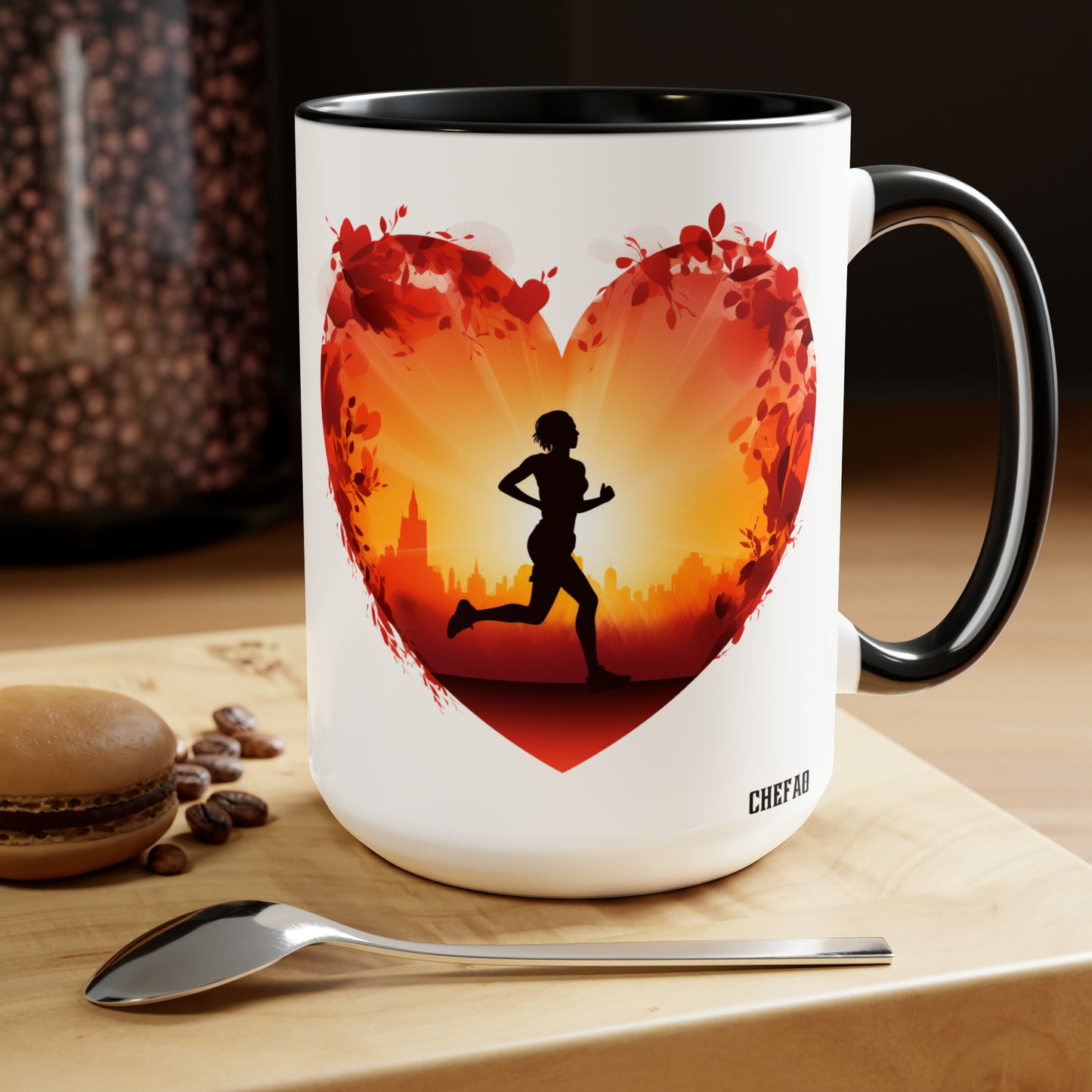 Runner at Heart, Coffee Mug, 15oz