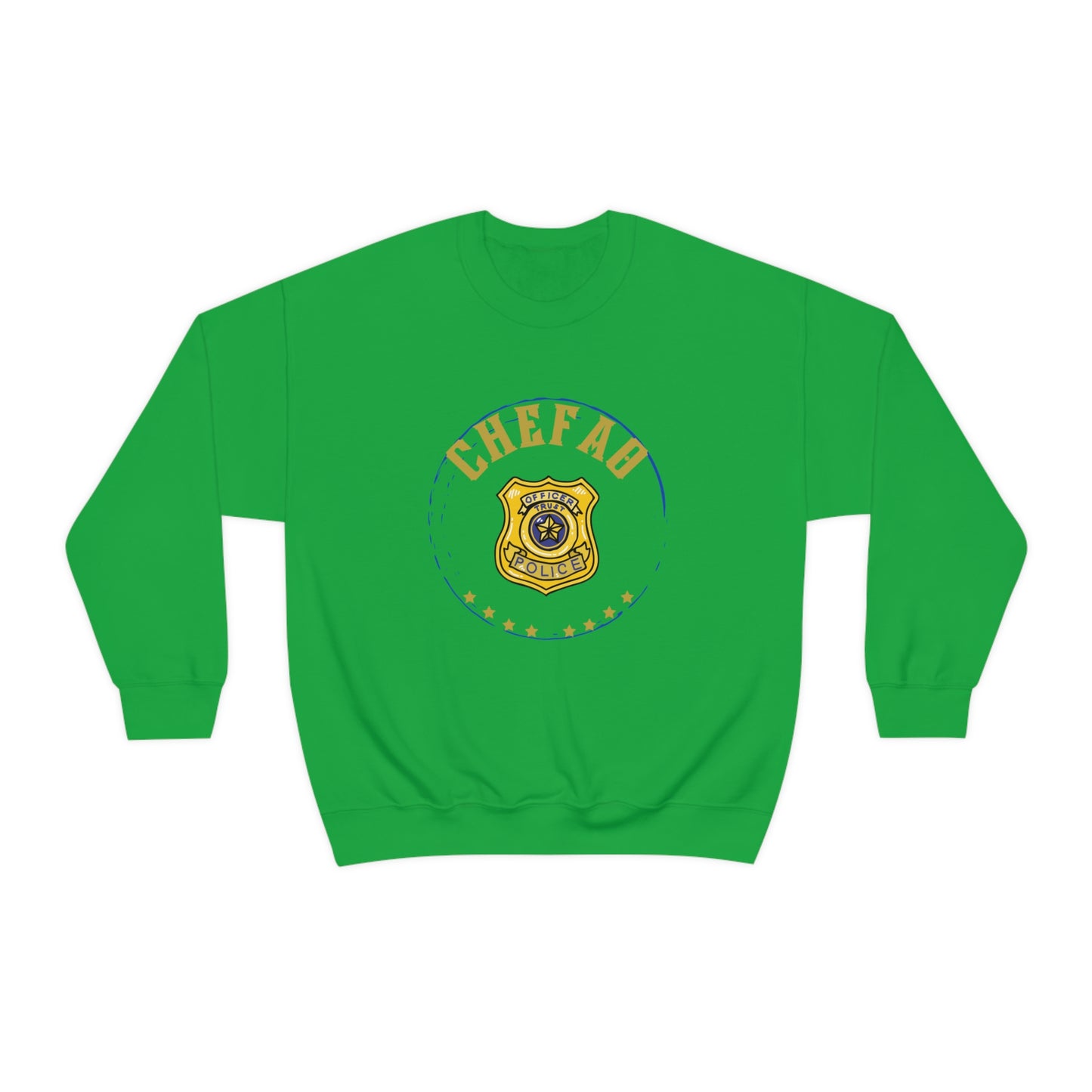 Chefao Police I, Unisex Heavy Blend Crewneck Sweatshirt