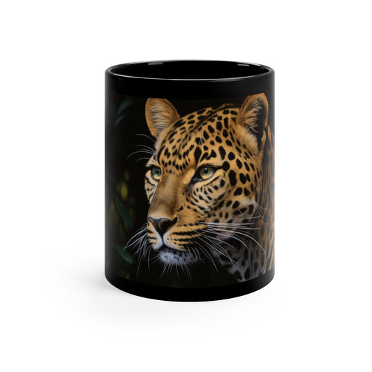 Wild Cat, 11oz Black Coffee Mug