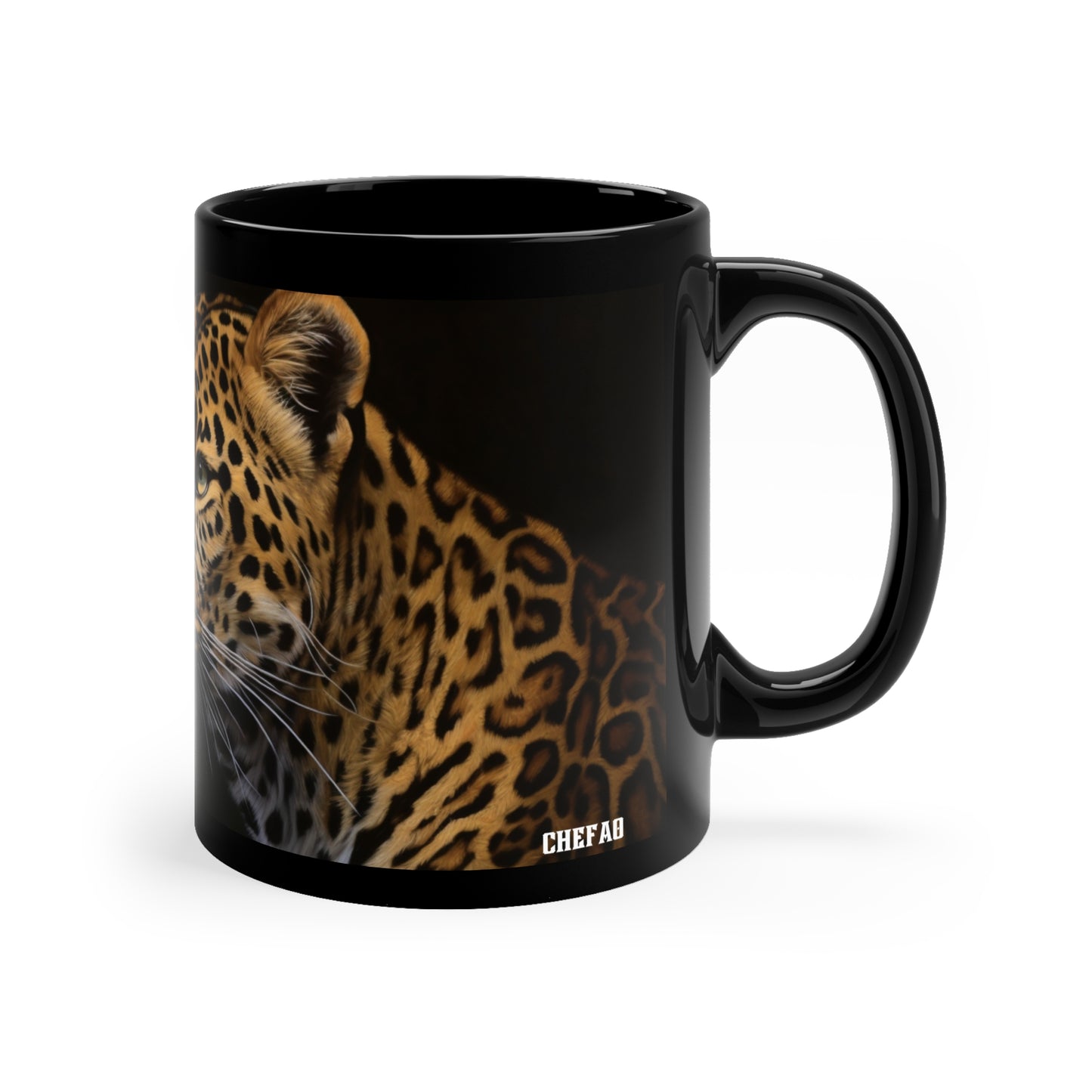 Wild Cat, 11oz Black Coffee Mug