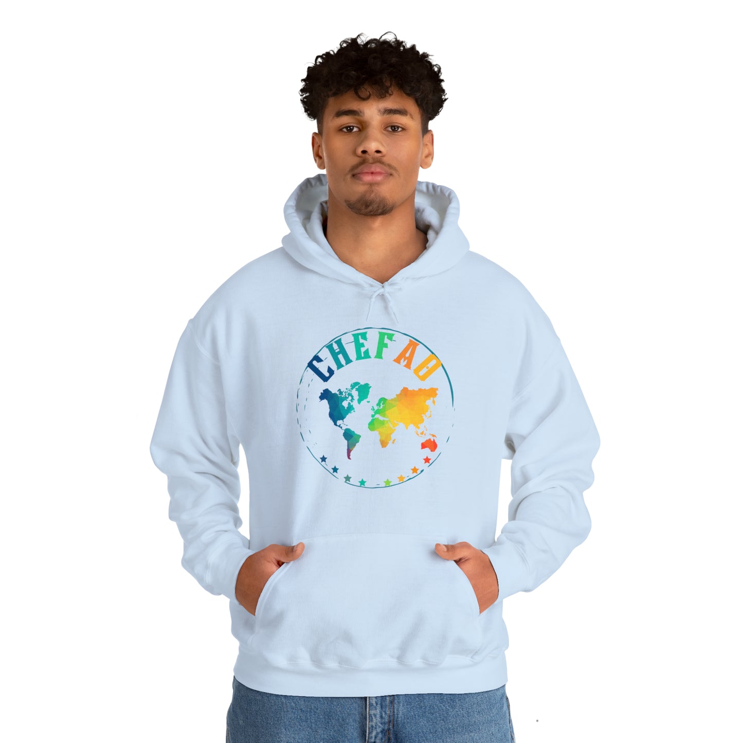 Chefao World I, Unisex Heavy Blend Hooded Sweatshirt