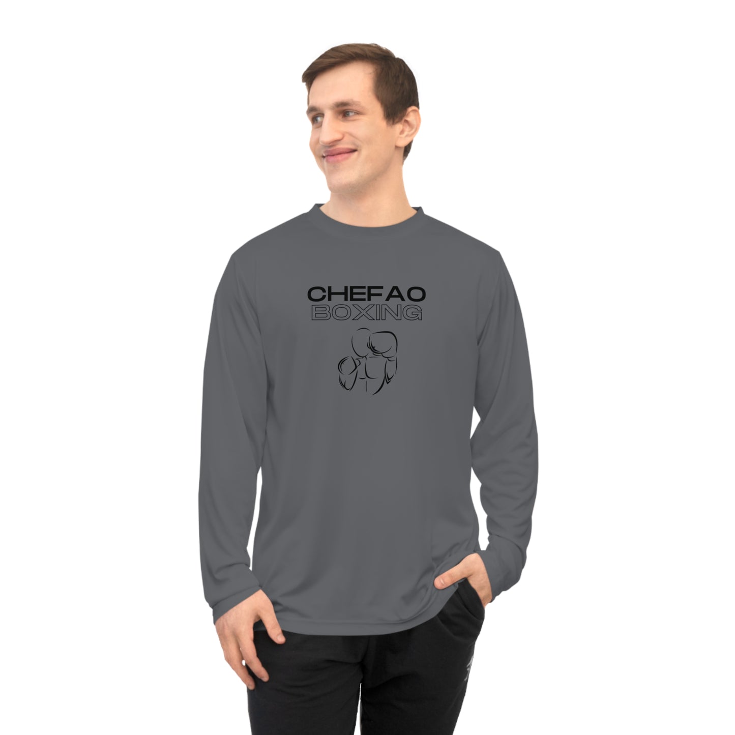 Chefao Boxing IV, Unisex Performance Long Sleeve Shirt