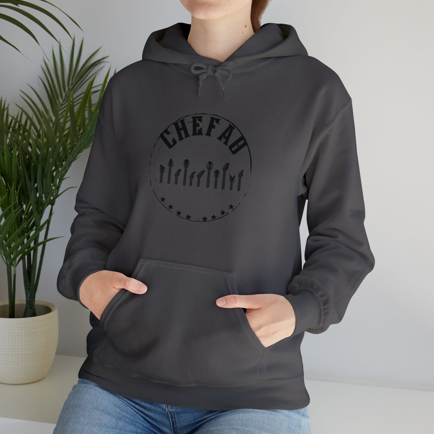 Chefao Guitar II, Unisex Heavy Blend Hooded Sweatshirt