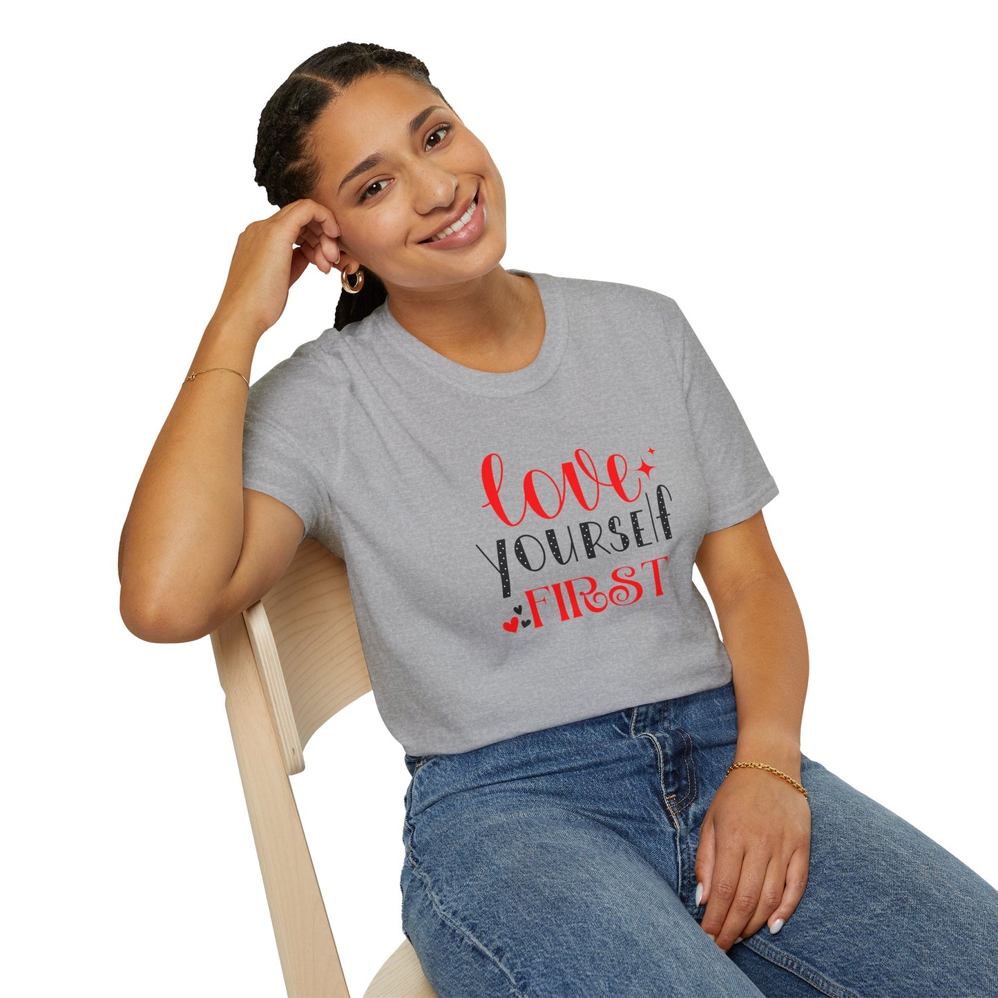 Love Yourself First I, Unisex Softstyle T-Shirt