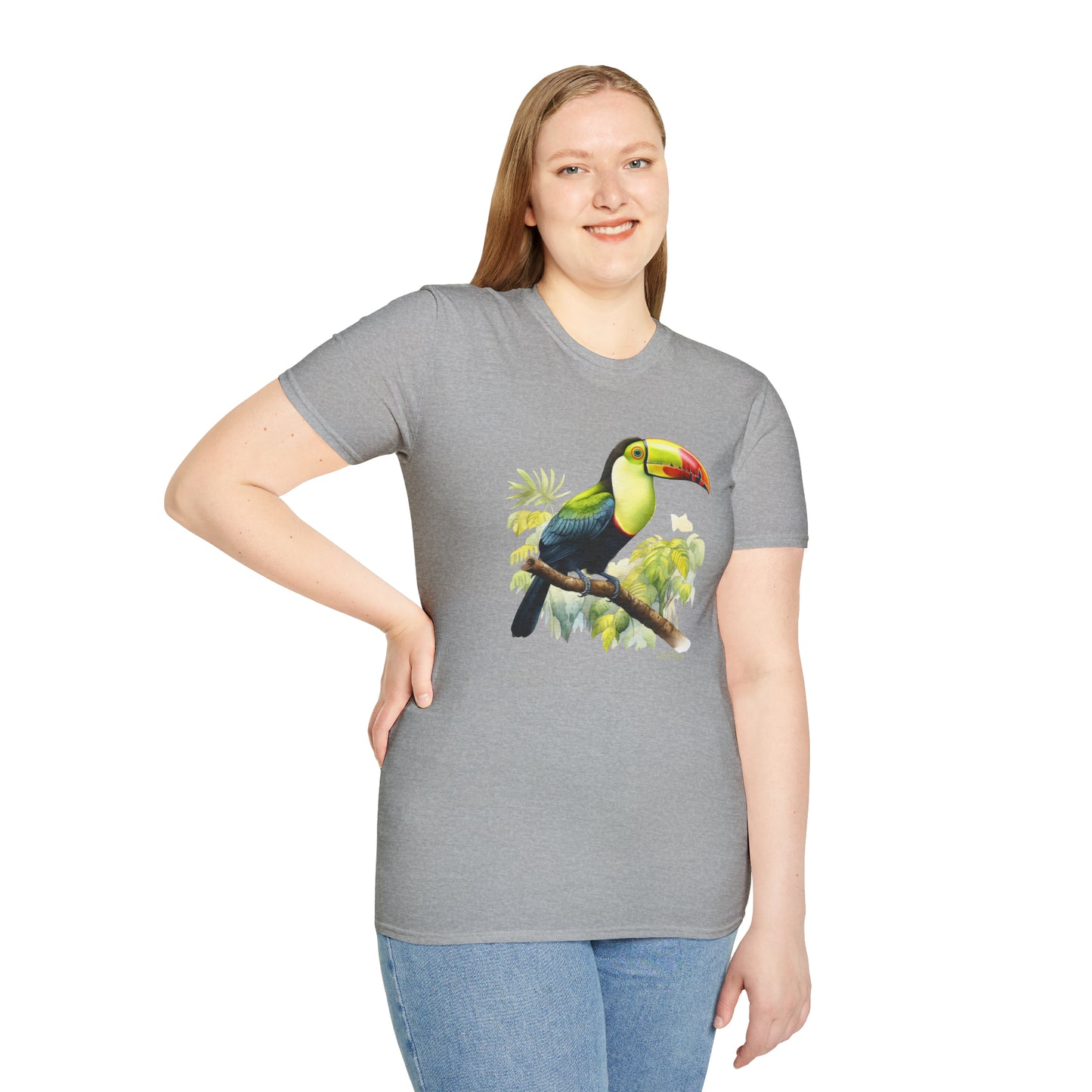 Keel Billed Toucan I,, Unisex Softstyle T-Shirt