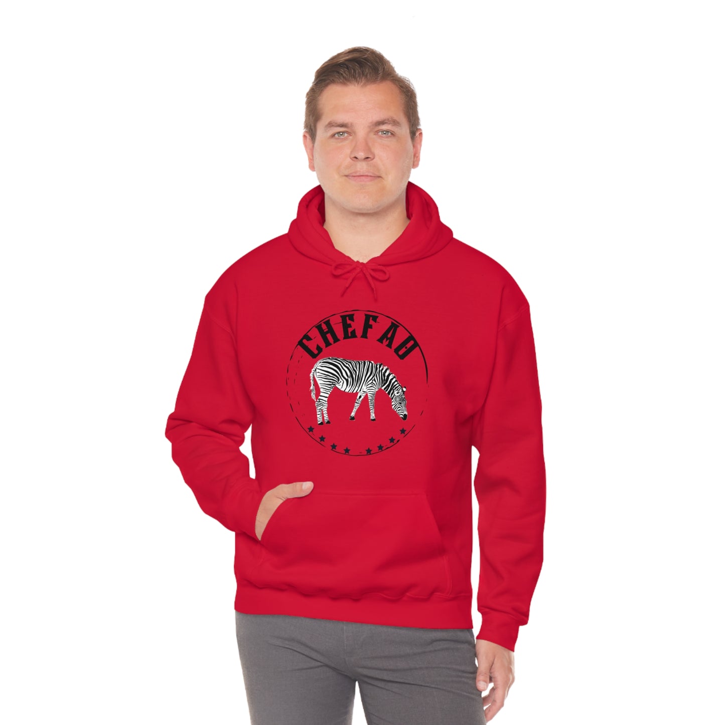 Chefao Zebra I, Unisex Heavy Blend Hooded Sweatshirt