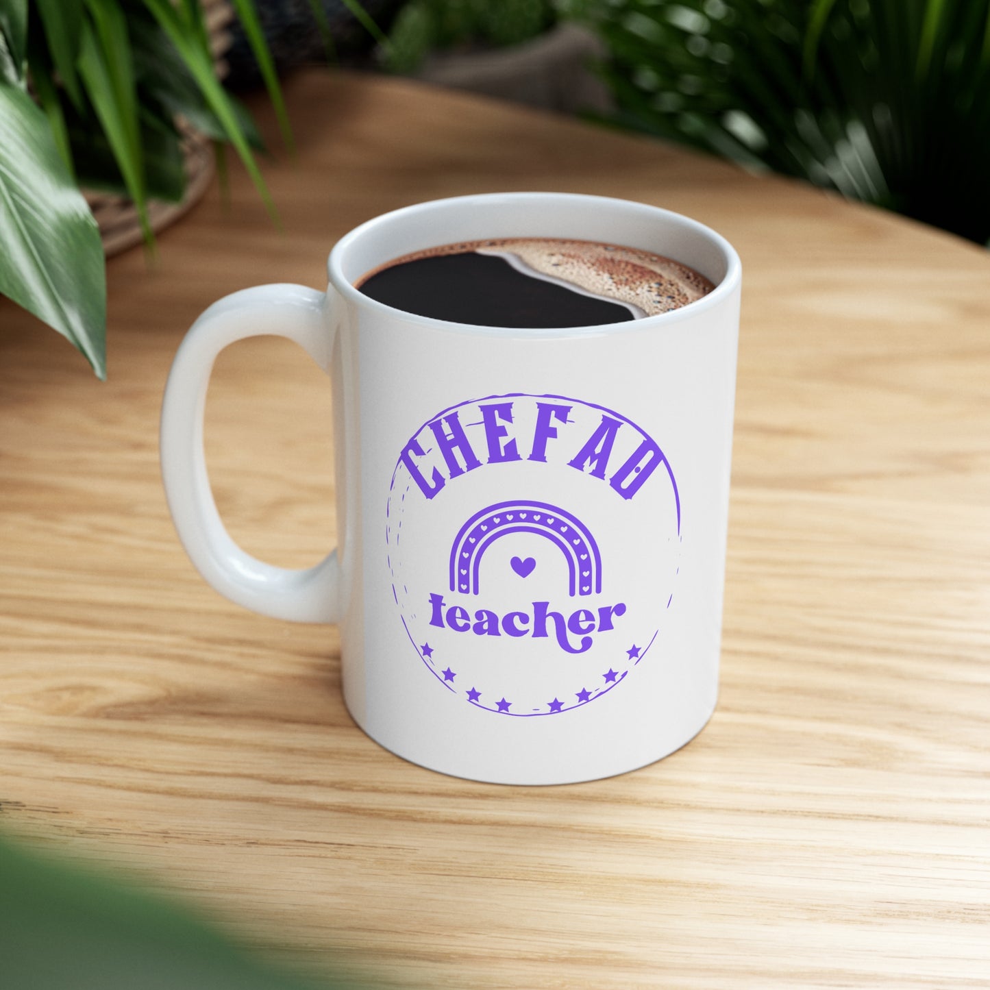 Chefao Teacher III, White Coffee Mug, 11oz