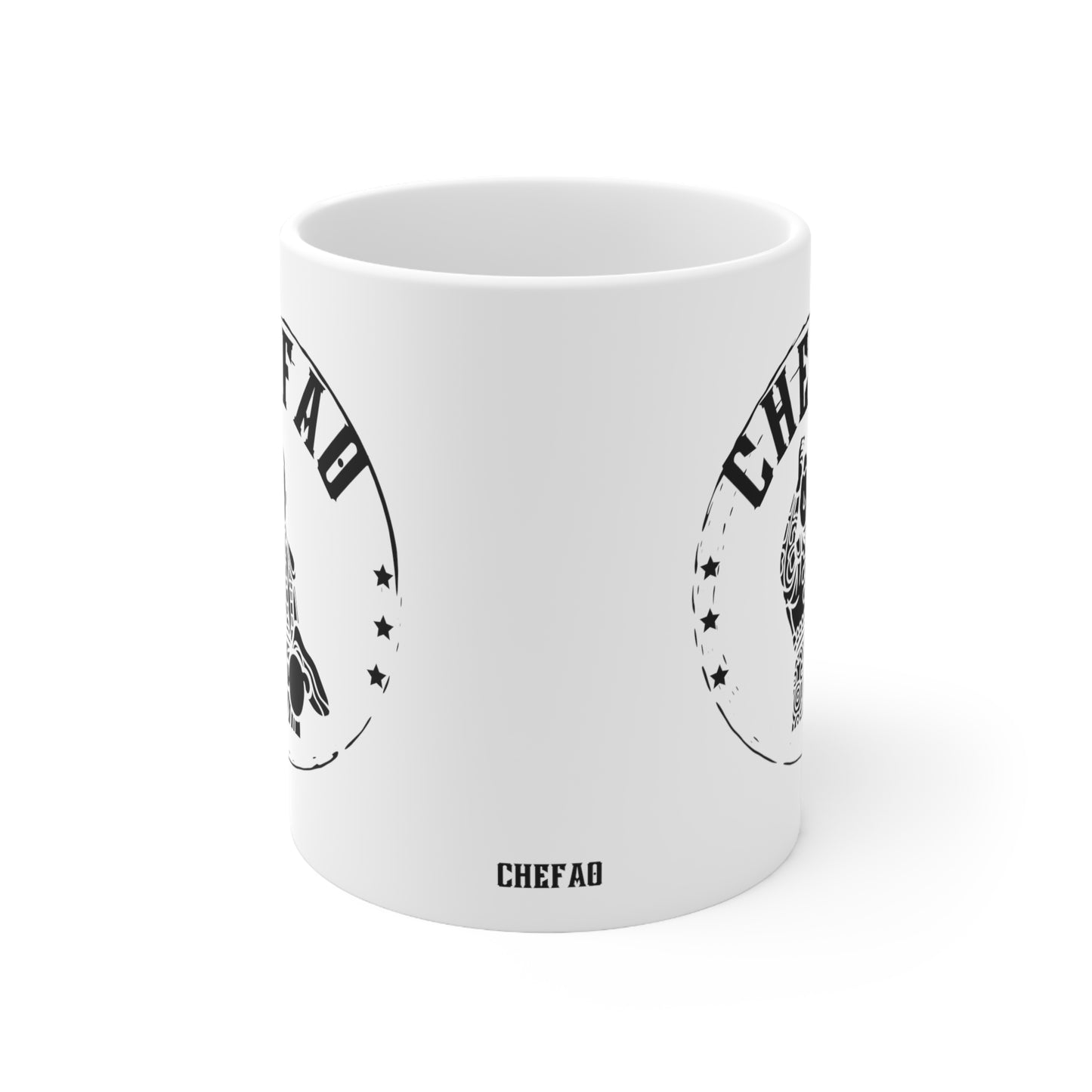 Chefao Bullfighter II, White Coffee Mug, 11oz