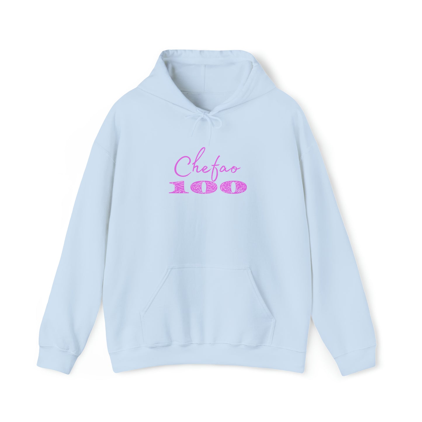 Chefao 100 I Pink, Unisex Heavy Blend™ Hooded Sweatshirt