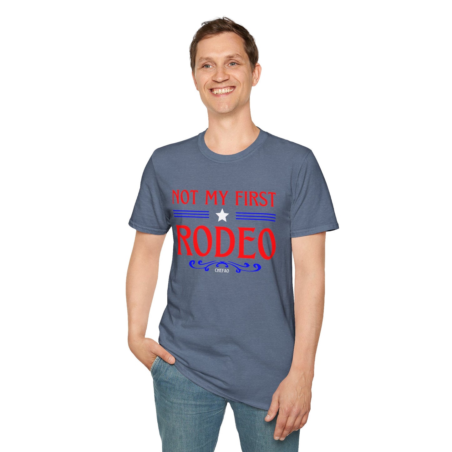 Not My First Rodeo, Unisex Softstyle T-Shirt