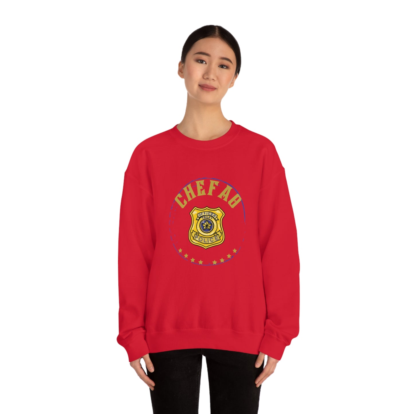 Chefao Police I, Unisex Heavy Blend Crewneck Sweatshirt