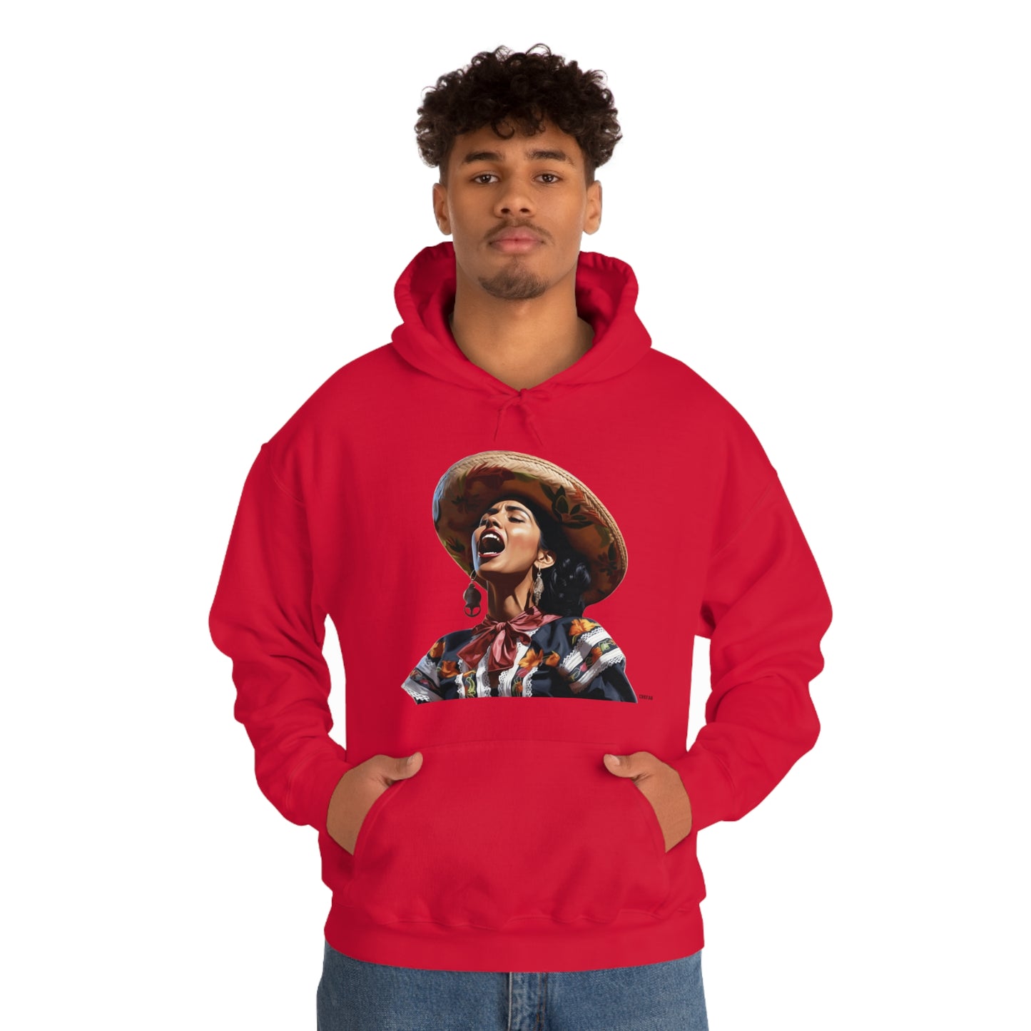 Mariachi Woman, Unisex Heavy Blend Hooded Sweatshirt