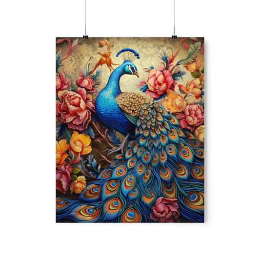 Peacock, Premium Matte Vertical Posters