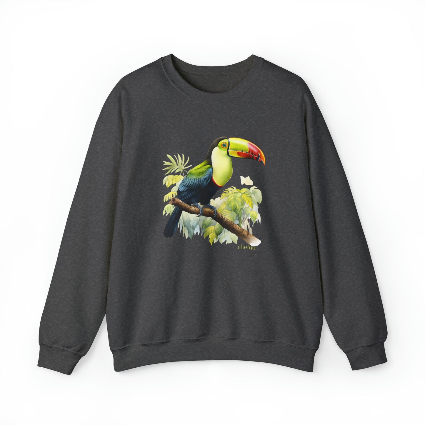 Keel Billed Toucan I, Unisex Heavy Blend Crewneck Sweatshirt