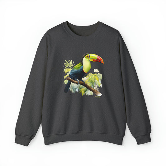 Keel Billed Toucan I, Unisex Heavy Blend Crewneck Sweatshirt