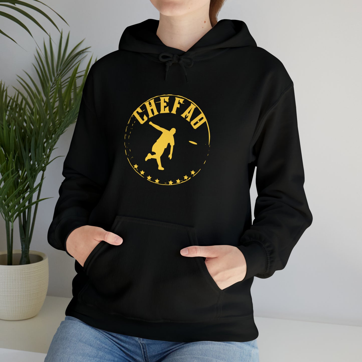 Chefao Frisbee I, Unisex Heavy Blend Hooded Sweatshirt