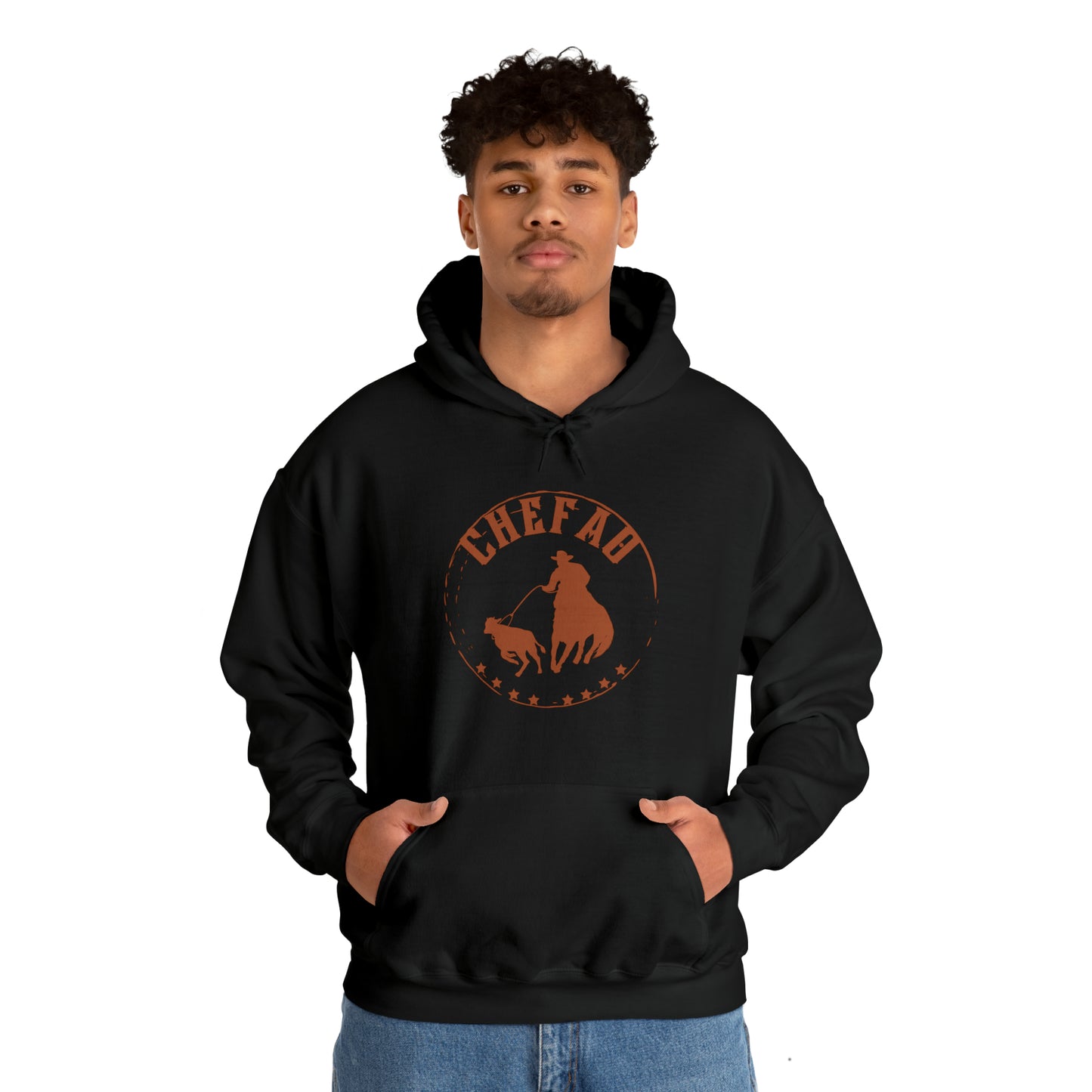 Chefao Calf Roping I, Unisex Heavy Blend Hooded Sweatshirt