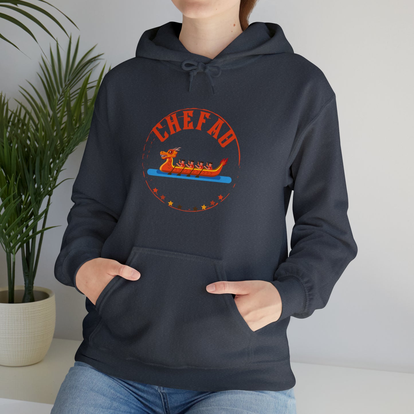 Chefao Dragonboat II, Unisex Heavy Blend Hooded Sweatshirt