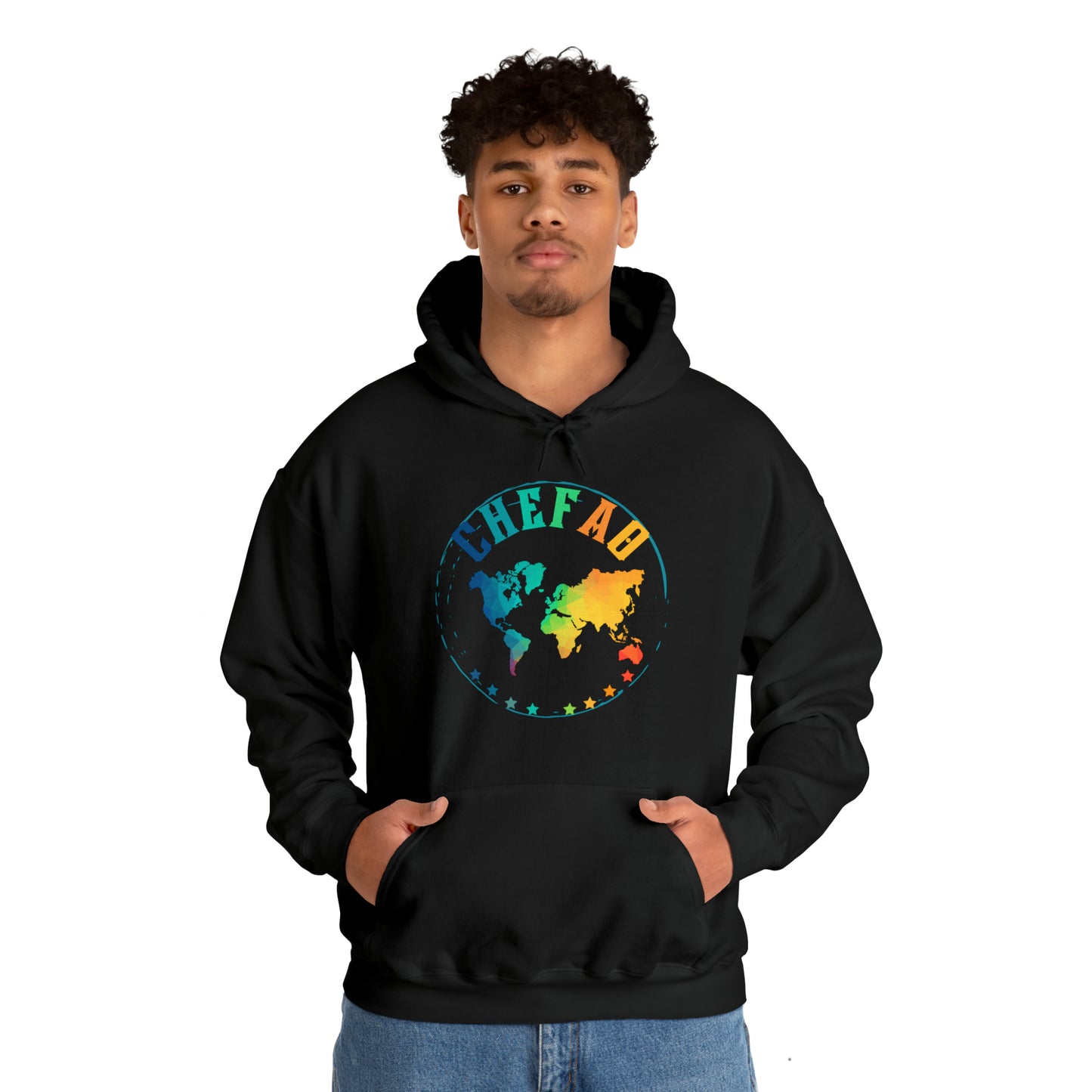 Chefao World I, Unisex Heavy Blend Hooded Sweatshirt