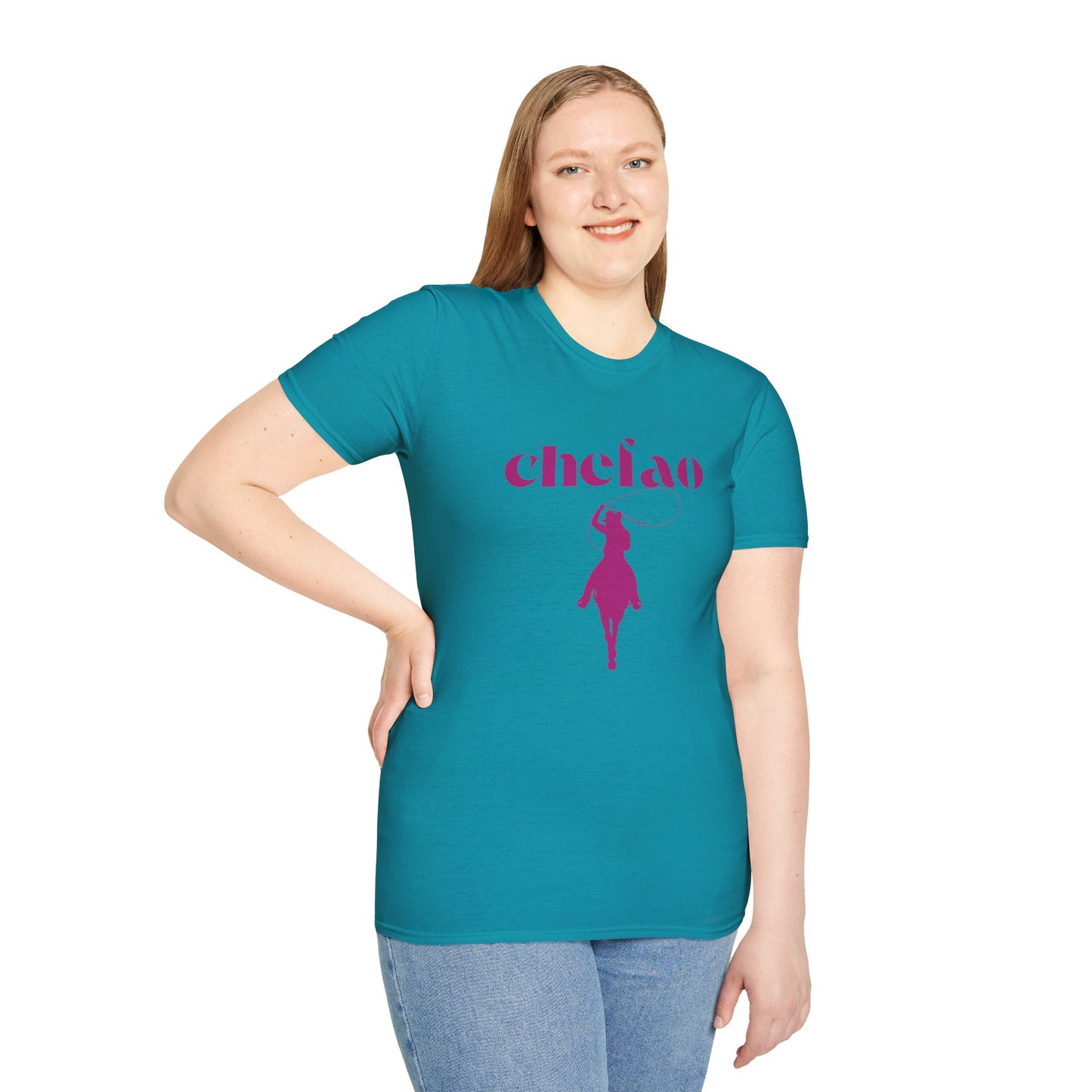 Chefao Cowgirl II, Unisex Softstyle T-Shirt