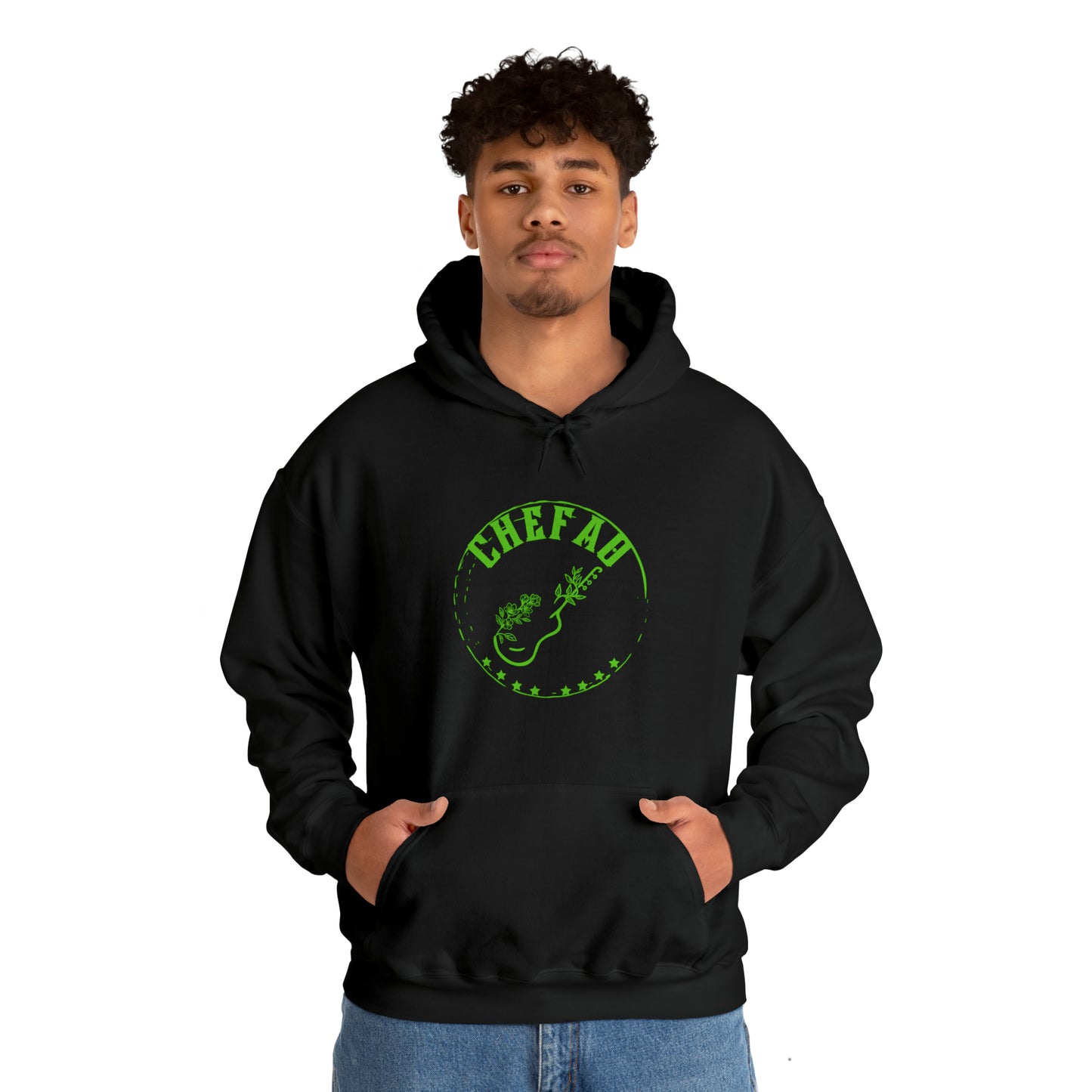 Chefao Guitar I, Unisex Heavy Blend Hooded Sweatshirt