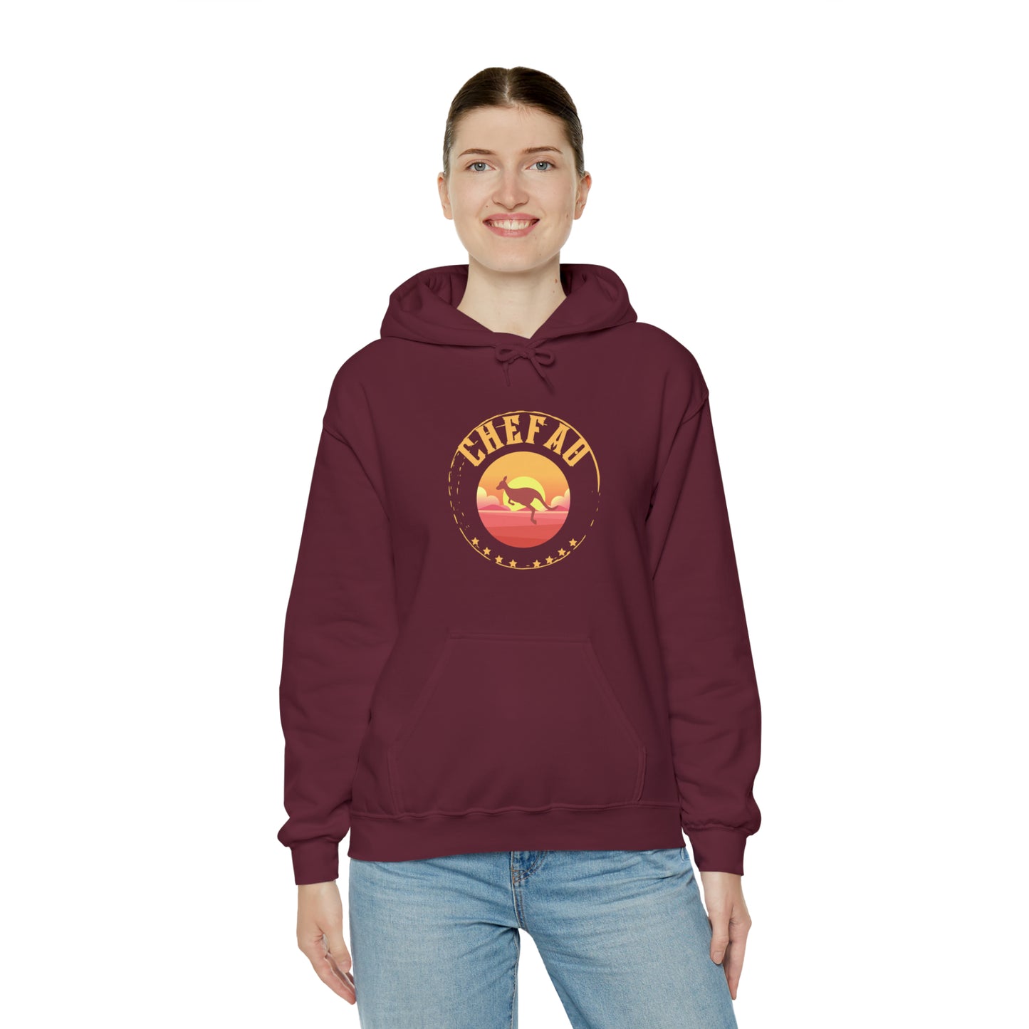 Chefao Kangaroo I, Unisex Heavy Blend Hooded Sweatshirt