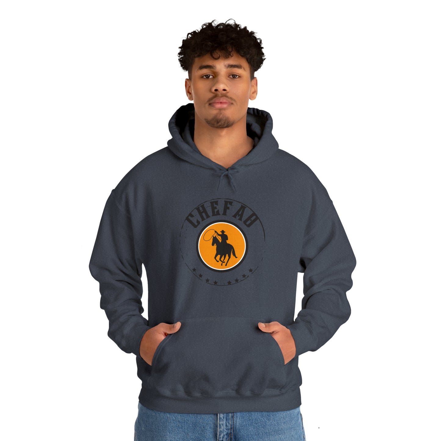 Chefao Cowboy II, Unisex Heavy Blend Hooded Sweatshirt