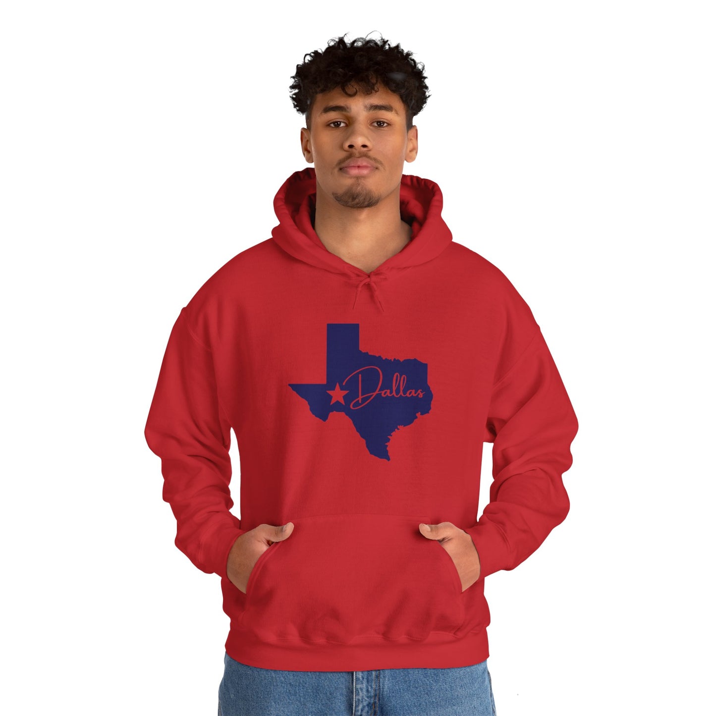 Chefao Dallas, Texas I, Unisex Heavy Blend Hooded Sweatshirt