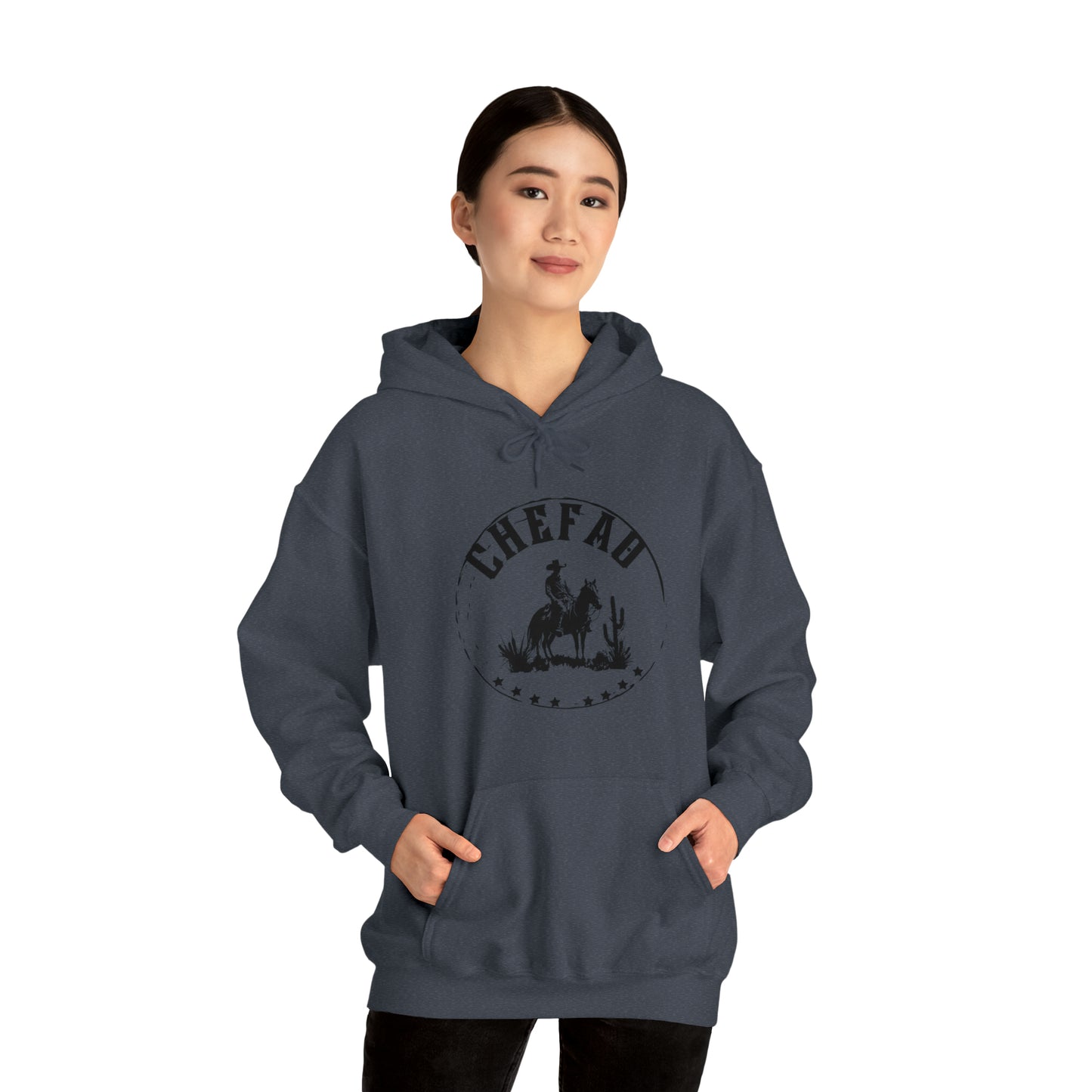 Chefao Cowboy I, Unisex Heavy Blend Hooded Sweatshirt