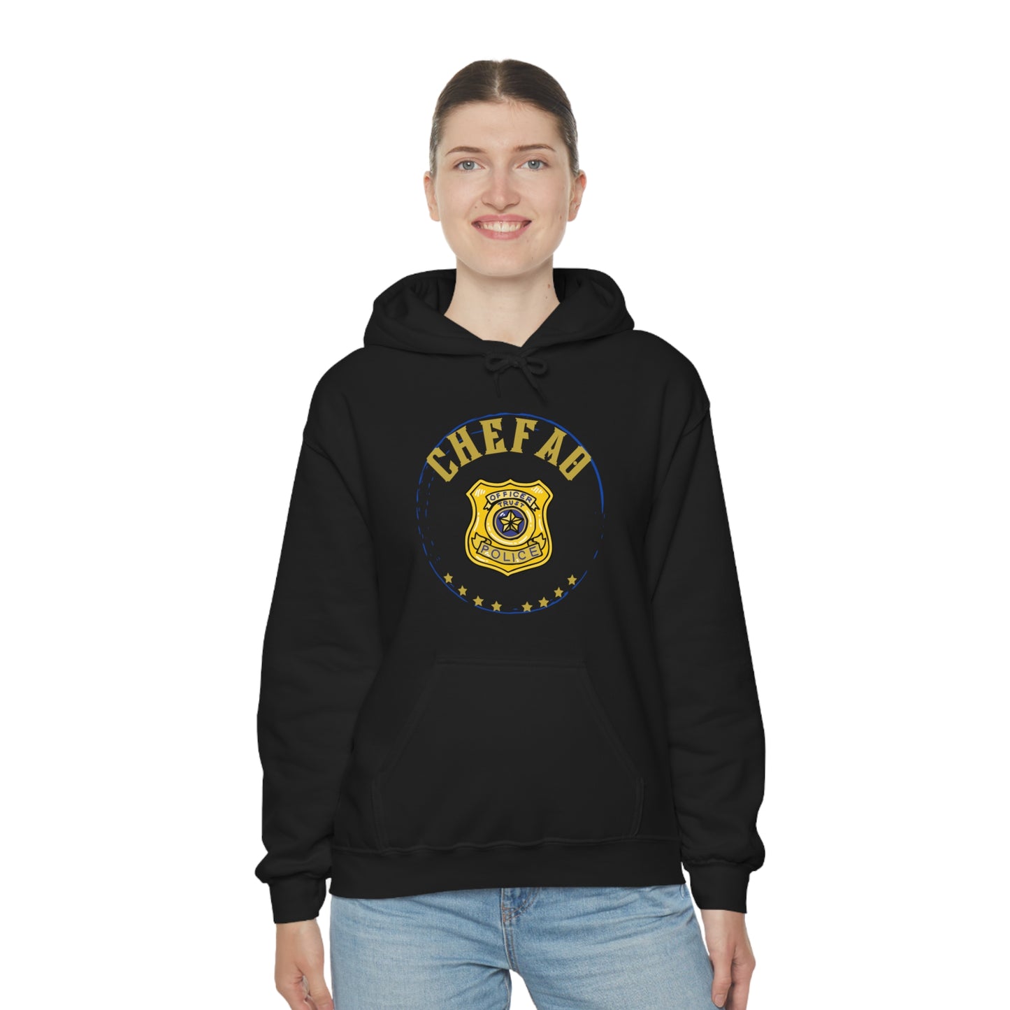 Chefao Police I, Unisex Heavy Blend Hooded Sweatshirt