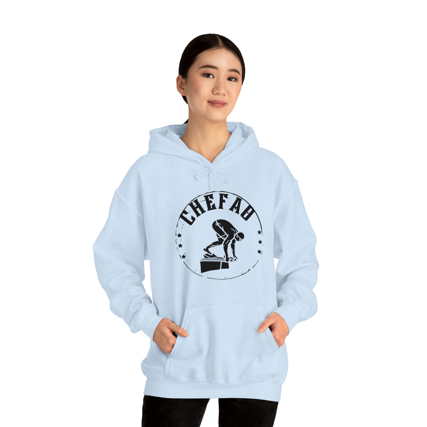 Chefao Swimmer I, Unisex Heavy Blend Hooded Sweatshirt