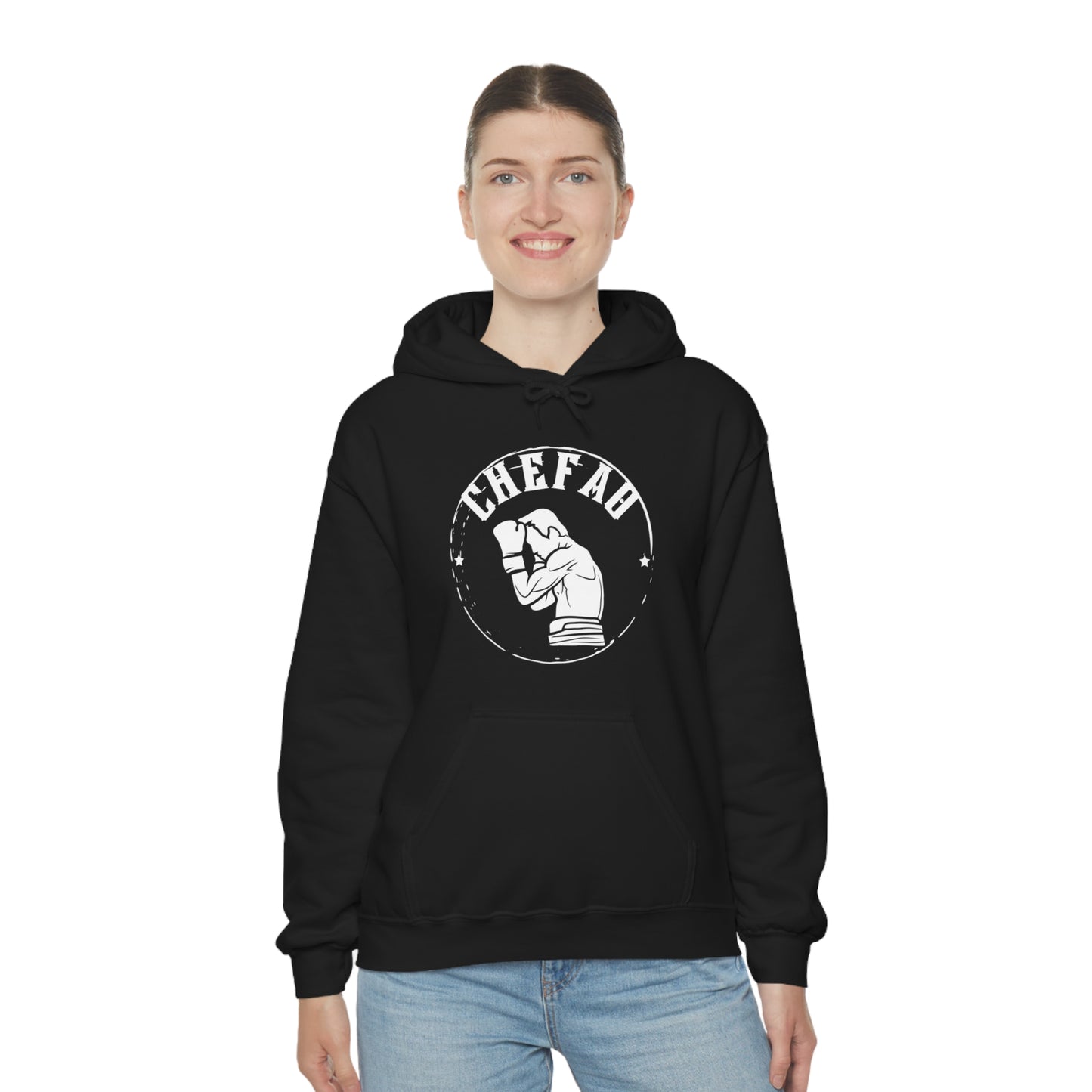 Chefao Boxer I, Unisex Heavy Blend Hooded Sweatshirt