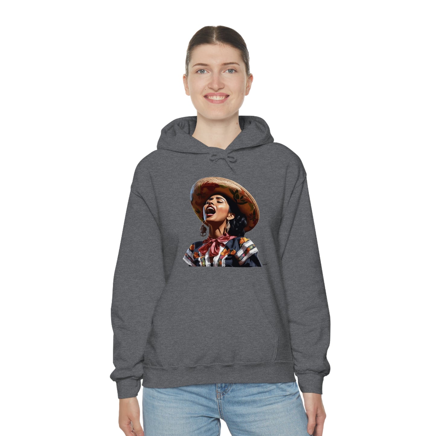 Mariachi Woman, Unisex Heavy Blend Hooded Sweatshirt