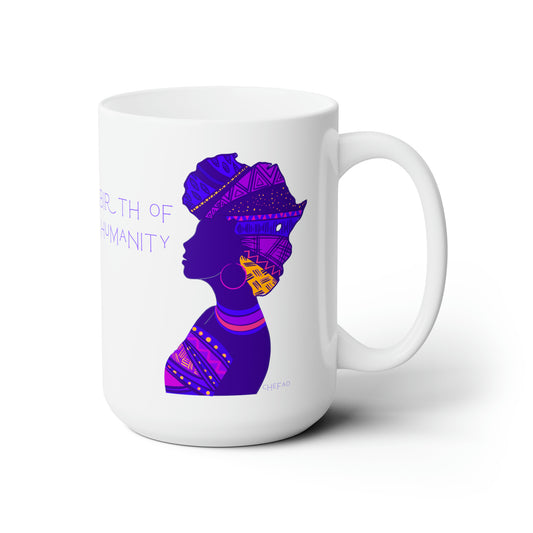 Birth of Humanity™ I (Purple), Ceramic Mug 15oz