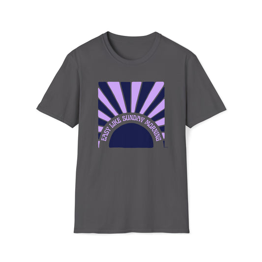 Easy Like Sunday Morning Purple, Unisex Softstyle T-Shirt