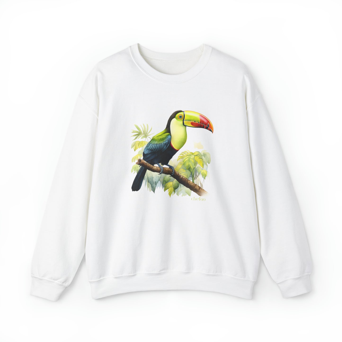 Keel Billed Toucan I, Unisex Heavy Blend Crewneck Sweatshirt