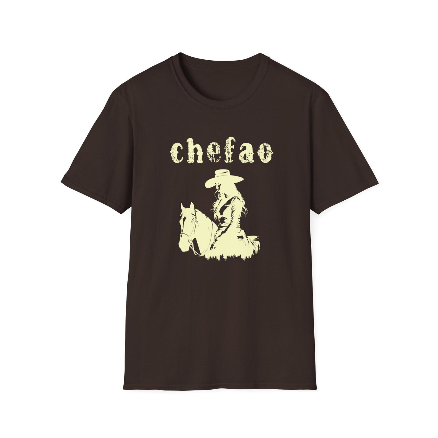 Chefao Cowgirl VIII, Unisex Softstyle T-Shirt