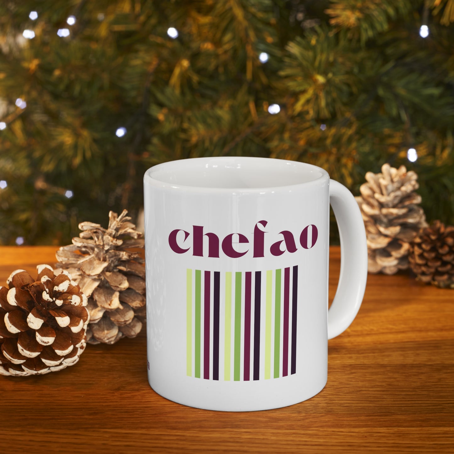 Chefao Retro I, White Coffee Mug, 11oz