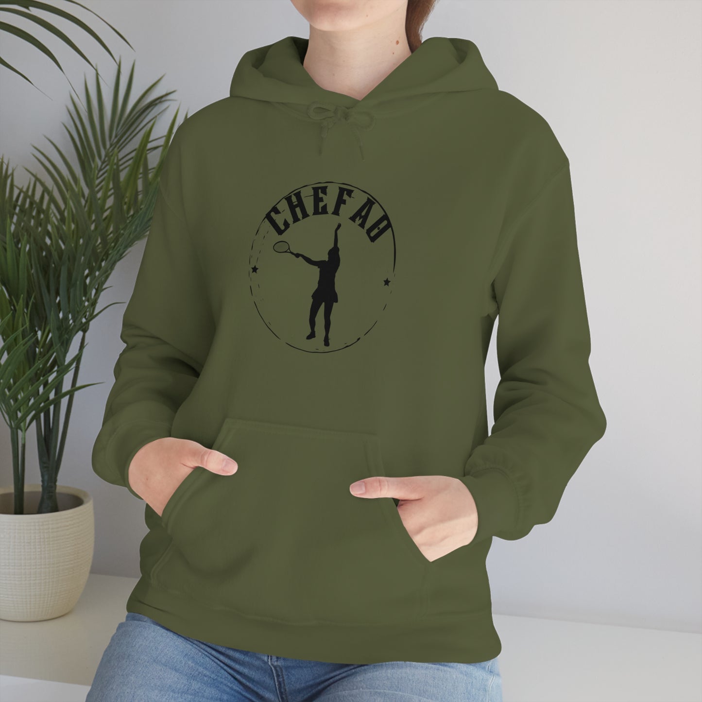 Chefao Tennis I, Unisex Heavy Blend Hooded Sweatshirt